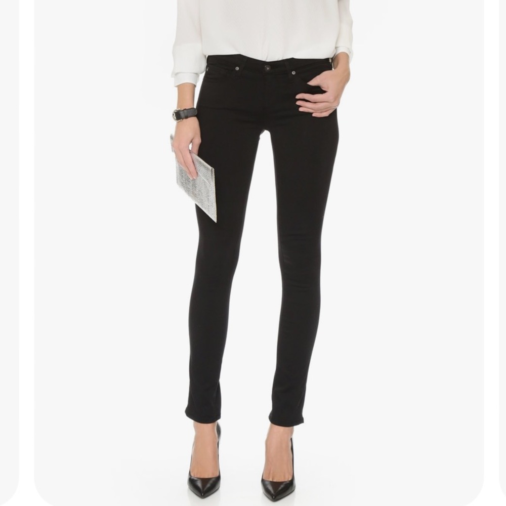 Adriano Goldschmied The Stilt Cigarette Leg Black Skinny Jeans Size 27R